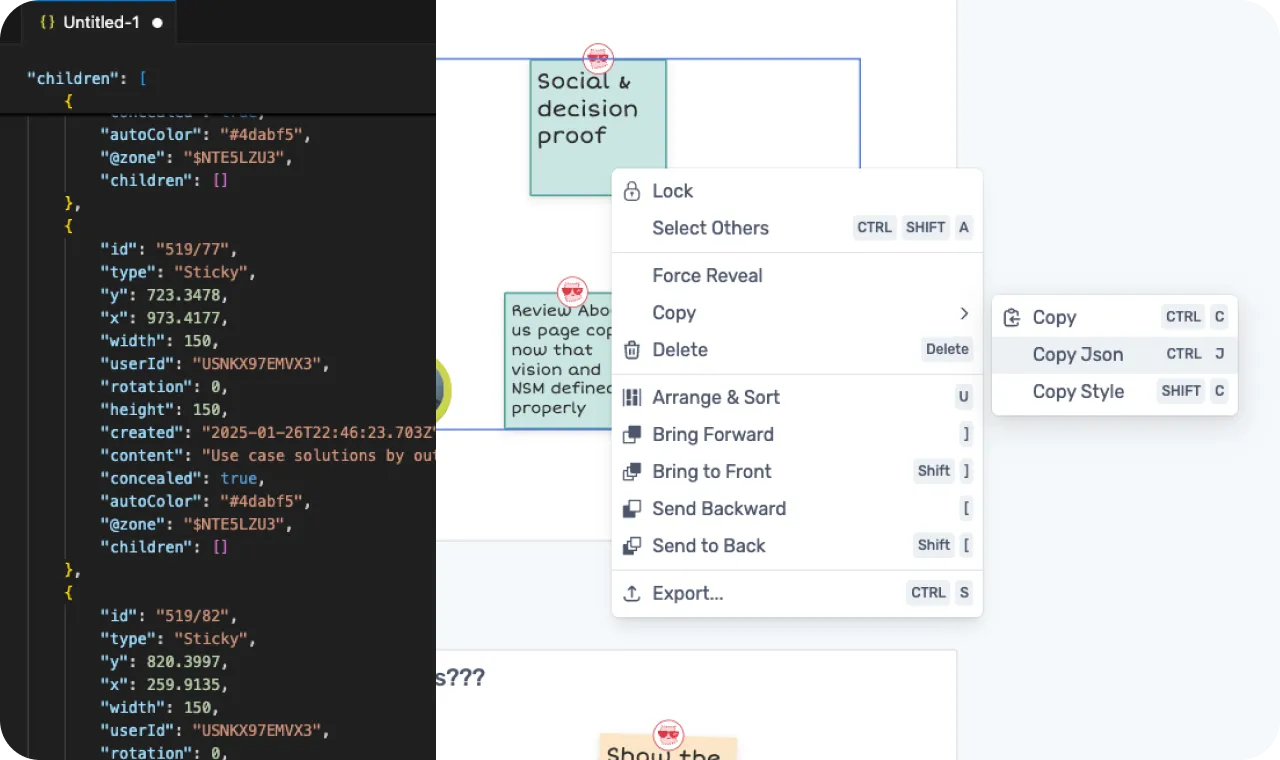 Access the data behind, when you need it